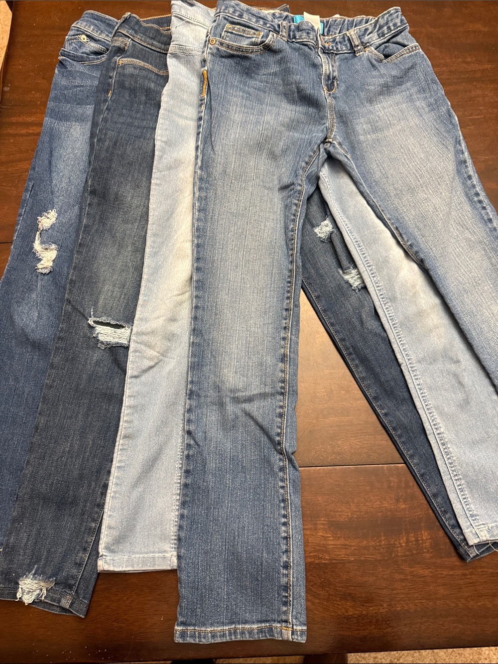 Bundle of 4 skinny jeans. Size 12. WannaBettafit, old Navy, freestyle